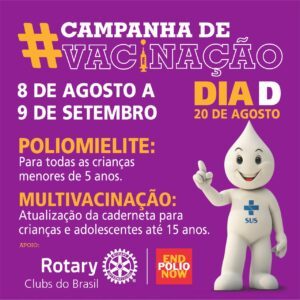 Rotary Clubs do Brasil integram campanha de vacinação